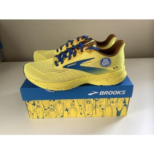 Brooks Launch 8 Run Happy Banana Women`s Running Shoes - Yellow - Sz 9
