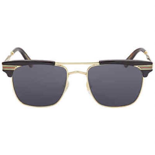 Gucci Grey Square Unisex Sunglasses GG0287S 001 52 GG0287S 001 52