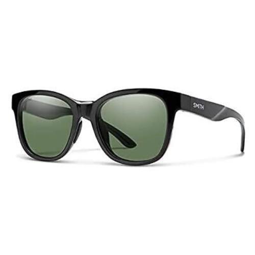 Smith Optics Caper Designer Ladies Cateye Sunglasses Black/polarized Gray Green