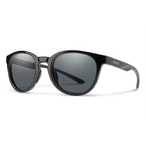 Smith Optic Eastbank Designer Unisex Round Sunglasses Gloss Black/polarized Gray
