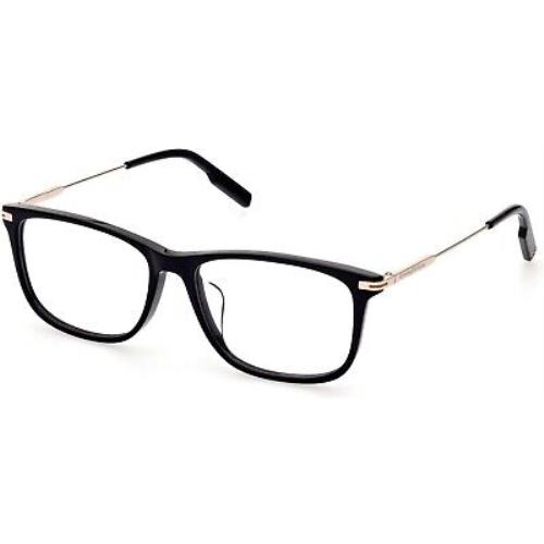 Zegna EZ5233-D Shiny Black Smoke 01A Eyeglasses