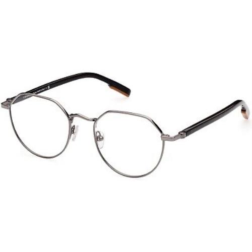 Zegna EZ5238 Shiny Dark Ruthenium Shiny Black Vicuna 012 Eyeglasses