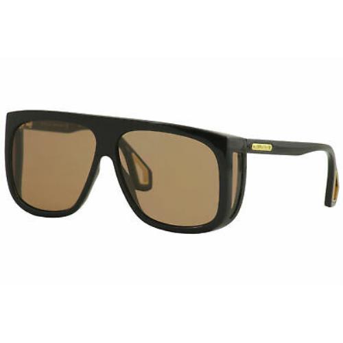 Gucci Men`s Seasonal-icon GG0467S GG/0467/S 002 Black Square Sunglasses 62mm