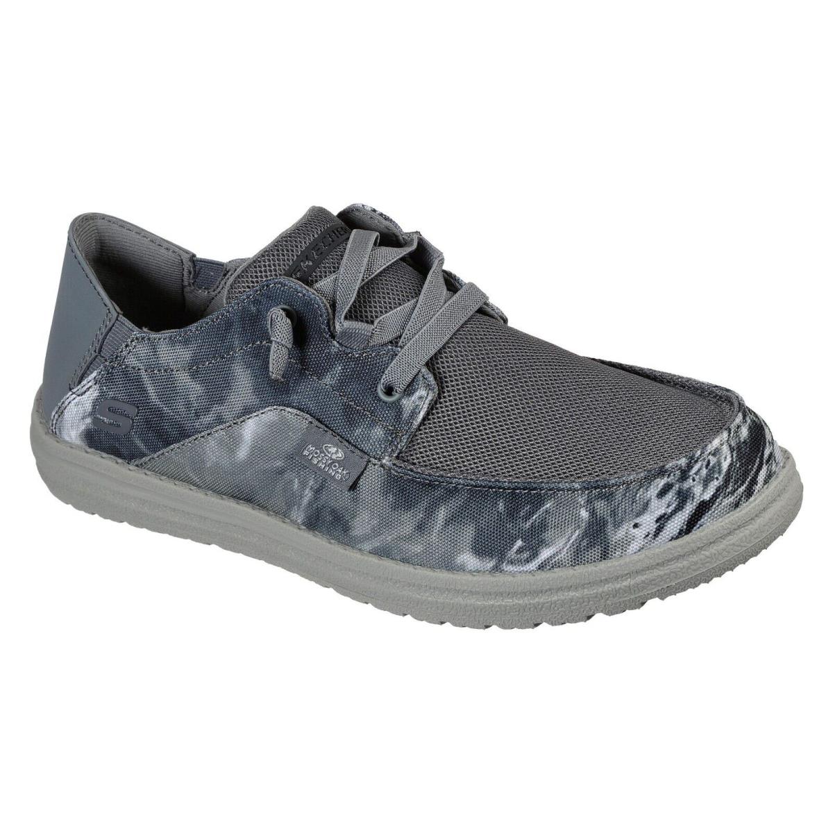 Men`s Skechers Relax Fi Melson Topher Loafer Shoes 210330 /gry Multi Sizes Gray