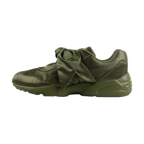 Puma Fenty By Rihanna Bow Sneaker 36505404 Womens Green Canvas Sneakers Shoes - Green