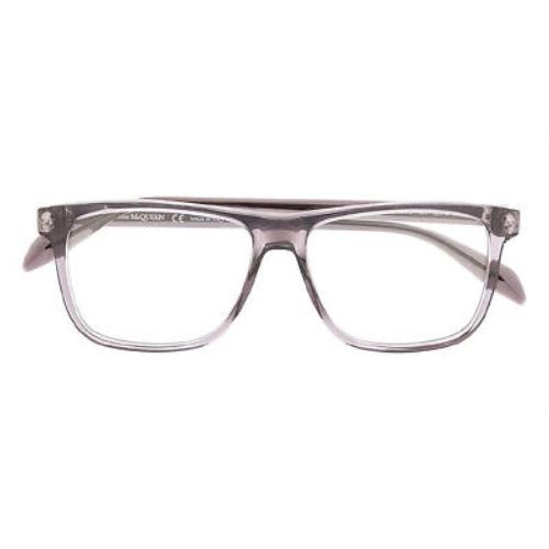 Alexander Mcqueen AM0247O Men Eyeglasses Beige Rectangle 56mm