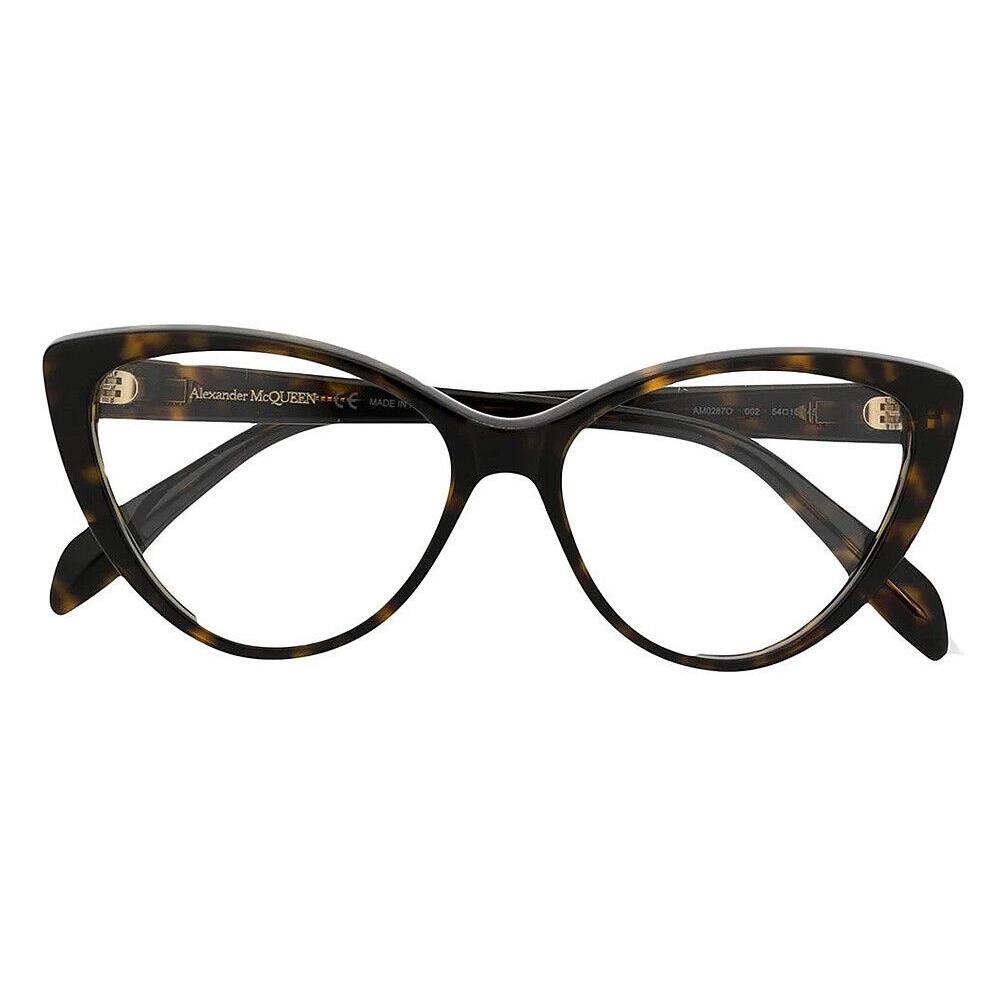 Alexander Mcqueen AM0287O Eyeglasses Women Havana Cat Eye 54