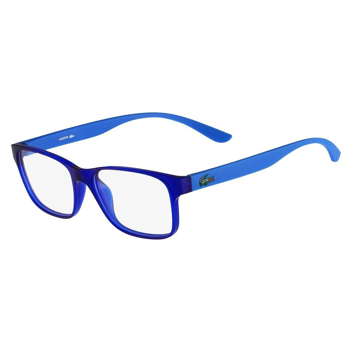 Lacoste L3804B Eyeglasses Kids Mid Blue Matte Rectangle 51mm