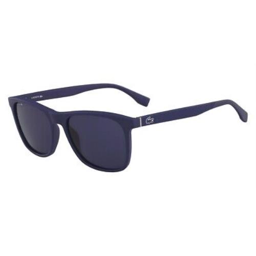 Lacoste L860S Sunglasses Men Matte Blue Rectangle 56mm