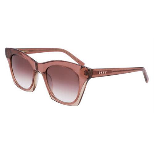 Dkny DK541S Sunglasses Women Blush/beige Square 51mm
