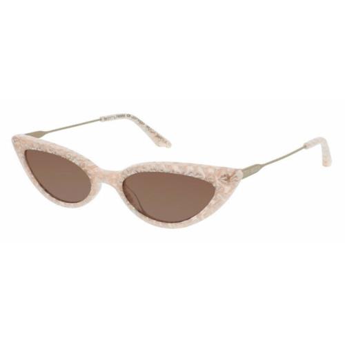 Steve Madden Cutesyy Peach Marble / Beige Tinted Sunglasses