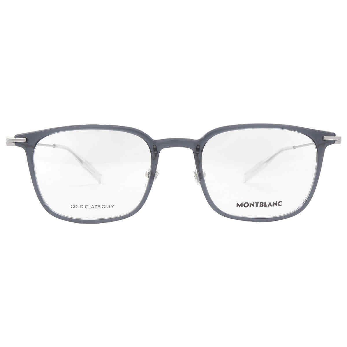 Montblanc Demo Square Men`s Eyeglasses MB0100O 001 52 MB0100O 001 52