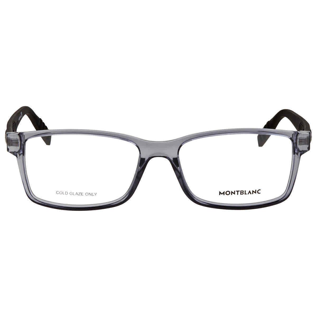 Montblanc Demo Rectangular Men`s Eyeglasses MB0066O 003 56 MB0066O 003 56