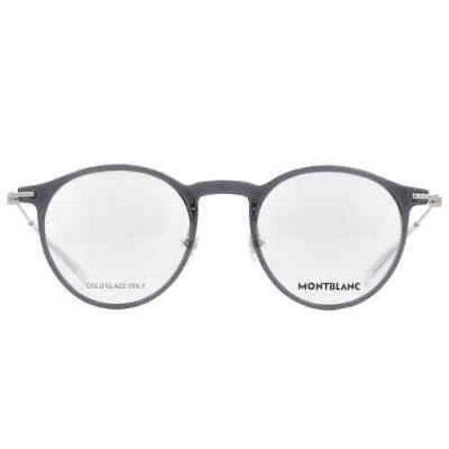 Montblanc Demo Phantos Men`s Eyeglasses MB0099O 001 48 MB0099O 001 48