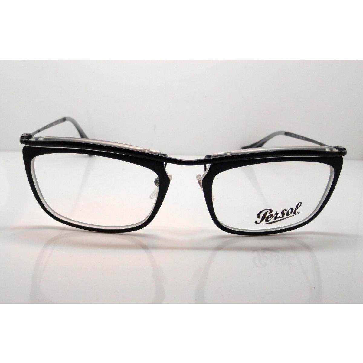 Persol eyeglasses  - Black Frame, Clear Demo Lens 0