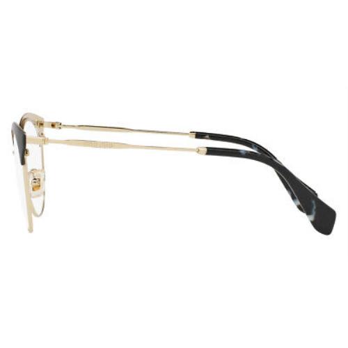 Miu Miu eyeglasses Core Collection - Black Frame, Demo Lens, Pale Gold / Mt Black / Black Model