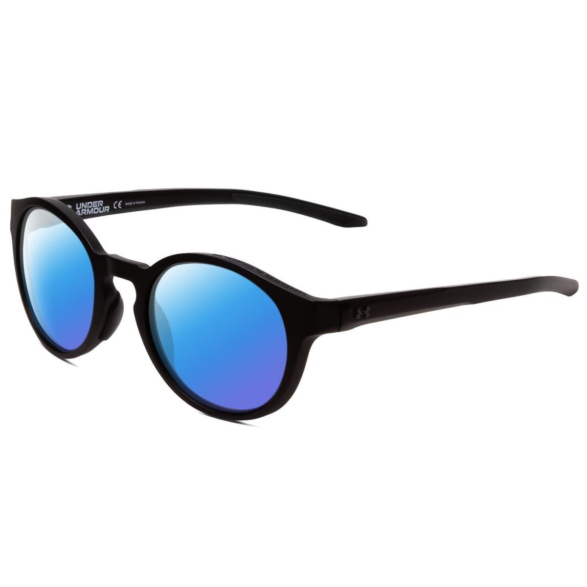 Under Armour Infinity Unisex Oval Polarized Sunglasses Black 52mm 4 Lens Options Blue Mirror Polar