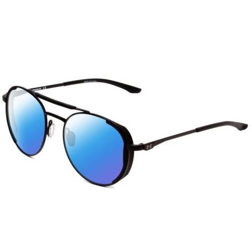 Under Armour Instinct Pursuit Unisex Round Polarized Sunglasses Matte Black 55mm - Frame: