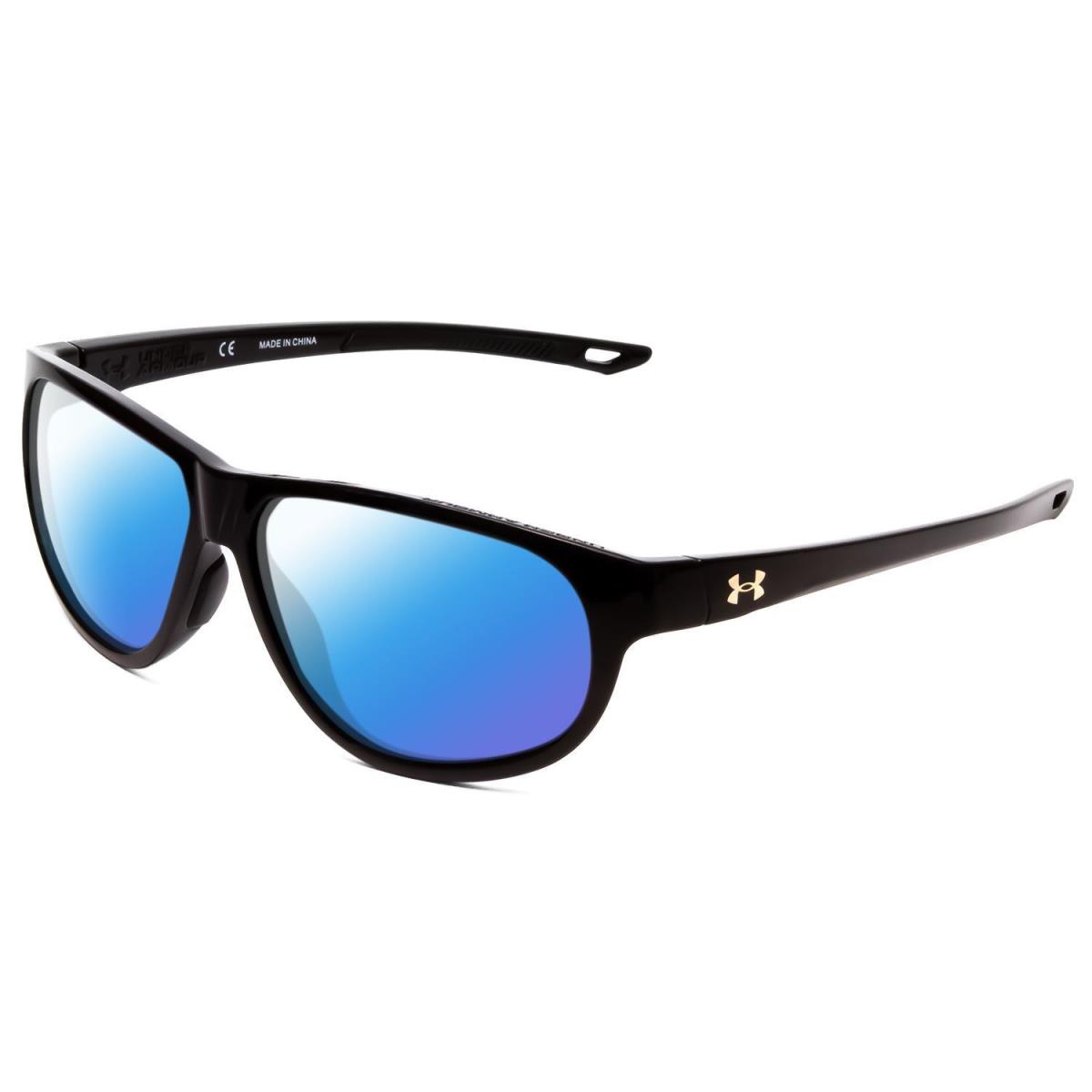 Under Armour Intensity Ladies Oval Polarized Sunglasses in Black 59 mm 4 Options Blue Mirror Polar