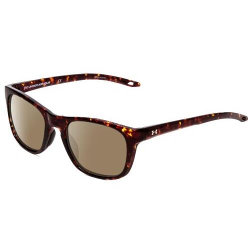 Under Armour Raid Unisex Classic Polarized Sunglasses Havana Tortoise Gold 55 mm Amber Brown Polar