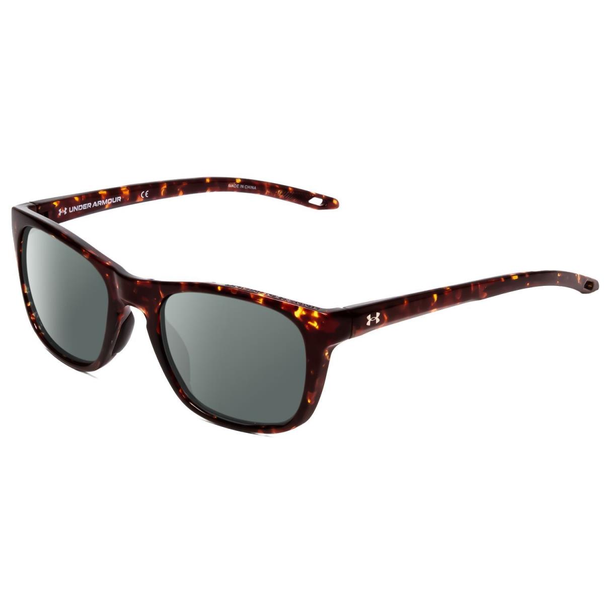 Under Armour Raid Unisex Classic Polarized Sunglasses Havana Tortoise Gold 55 mm Smoke Grey Polar