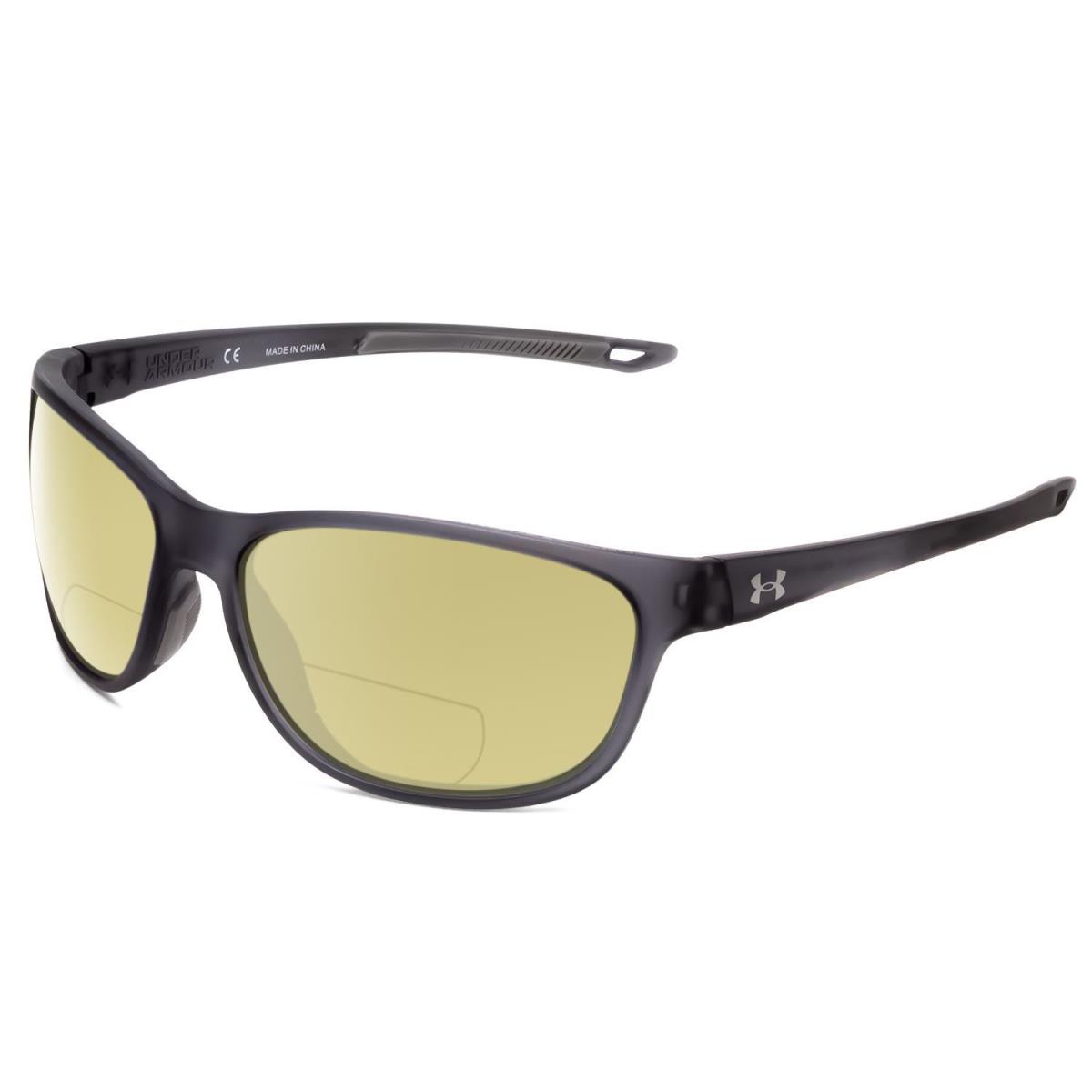 Under Armour Undeniable Unisex Polarized Bi-focal Sunglasses Crystal Grey 61 mm Yellow