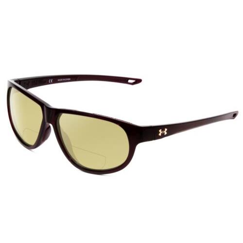 Under Armour Intensity Ladies Oval Polarize Bi-focal Sunglasses Red Crystal 59mm Yellow