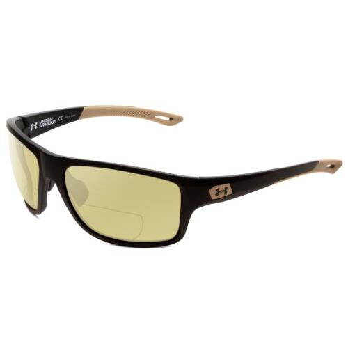 Under Armour Battle Mens Polarized Bifocal Sunglasses Matte Green 65mm 41 Option Yellow