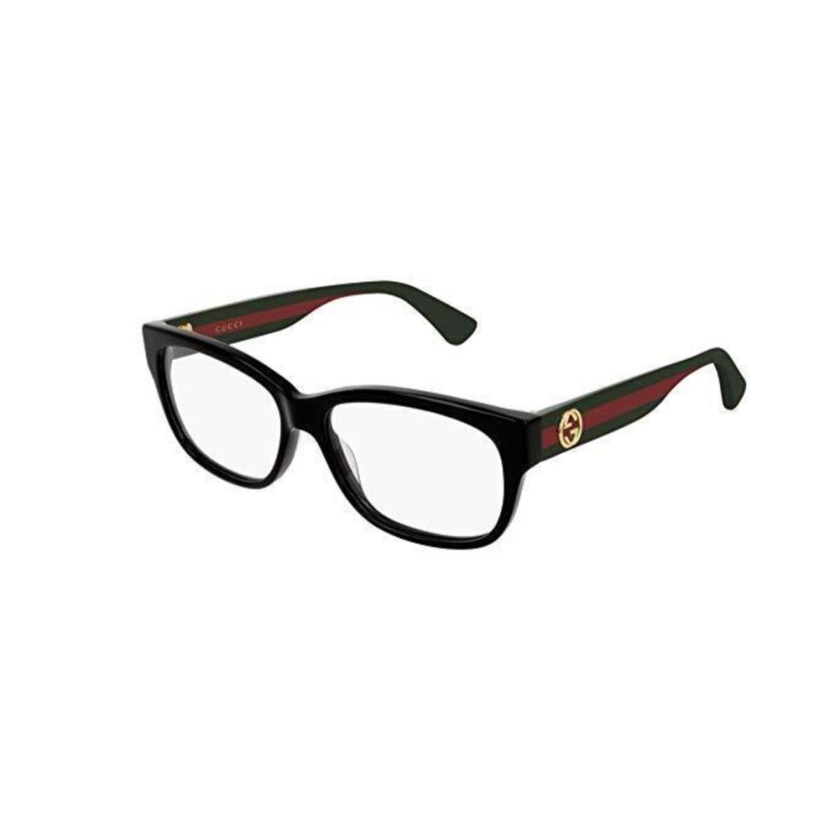 Gucci GG0278O 011 Black Multicolor Rectangular Women`s Eyeglasses