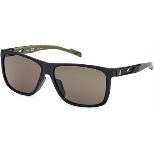 Adidas Sport SP0067 Matte Black Green Kolorup 02N Sunglasses
