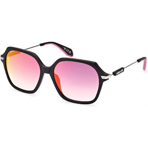 Adidas Originals OR0082 Matte Black Bordeaux Mirror 02U Sunglasses