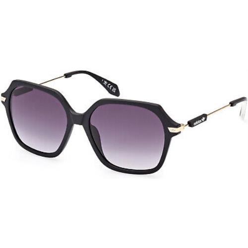 Adidas Originals OR0082 Matte Black Gradient Smoke 02B Sunglasses