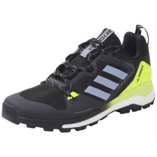 Adidas Men`s Terrex-Skychaser-2.0 Sneakers Hiking Shoes Black/grey/solar Yellow