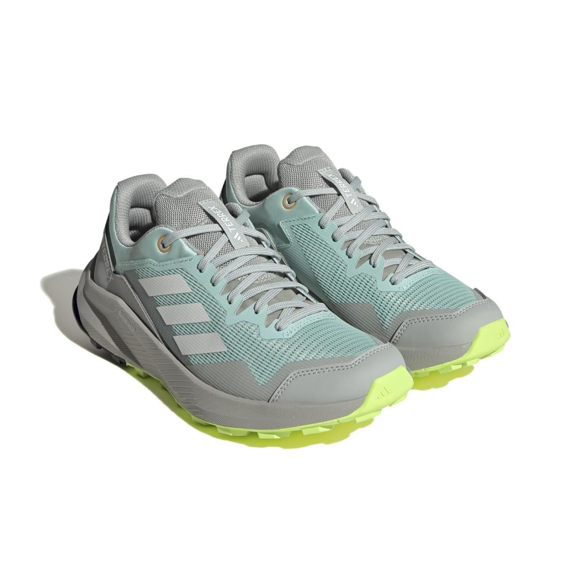 Woman`s Sneakers Athletic Shoes Adidas Outdoor Terrex Trailrider Semi Flash Aqua/Crystal White/Wonder Silver