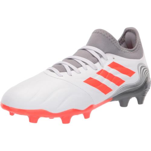 Adidas Men`s Copa Sense .3 Firm Ground Soccer Shoe White/Solar Red/Iron Metallic