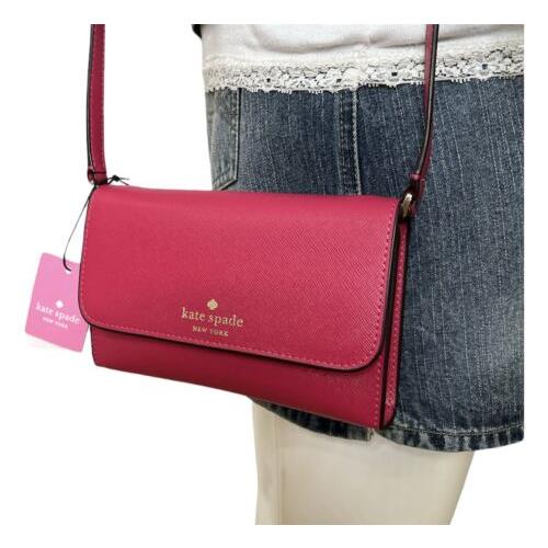 Kate Spade Womens Pink Crossbody Bag Ruby Brynn Small Flap Hot Pink  Shoulder Bag - Kate Spade bag - 072284152744 | Fash Brands