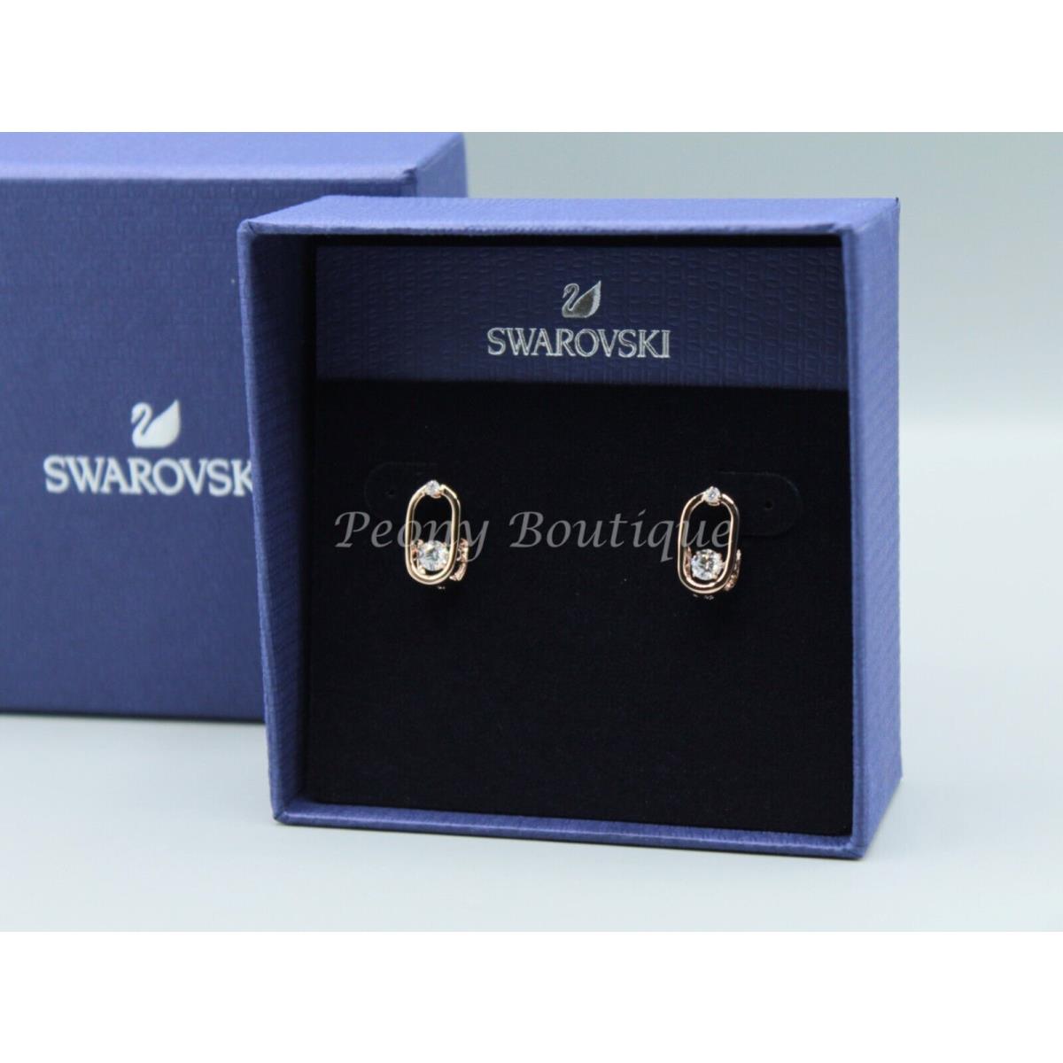 Swarovski 5468118 Sparkling Dance Earrings Jewelry Fashion Rose Gold Elegant