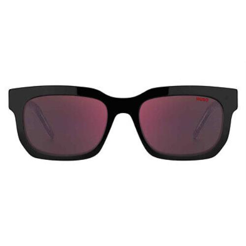 Hugo Boss HG 1219/S Sunglasses Black Red Mirrored 54mm
