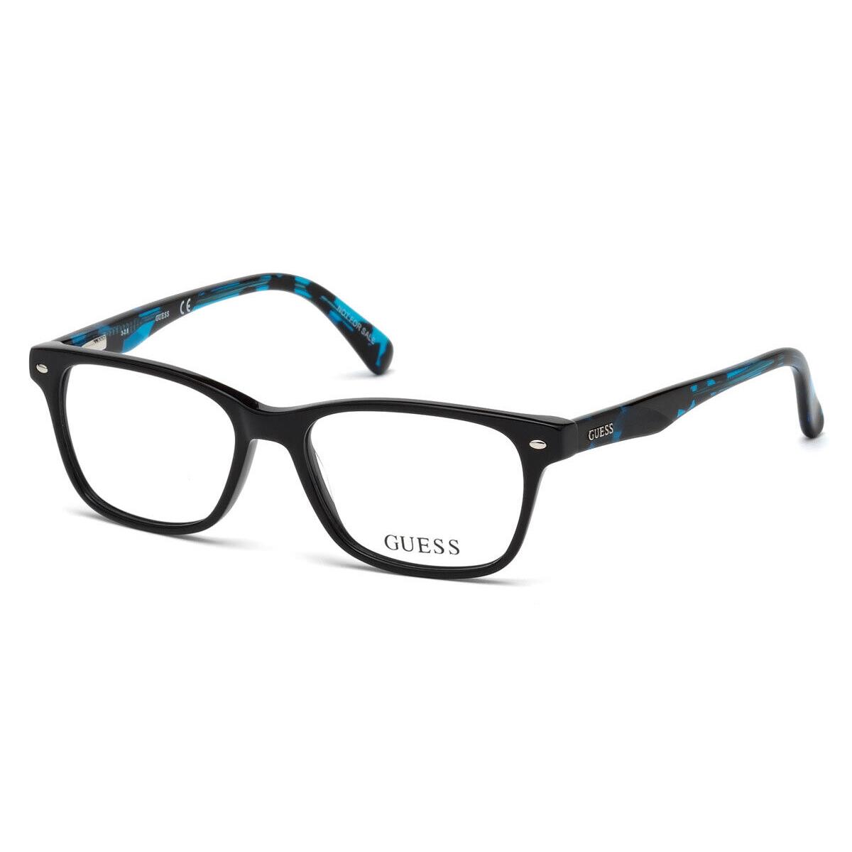 Guess GU9172 Eyeglasses Kids Shiny Black Geometric 48mm