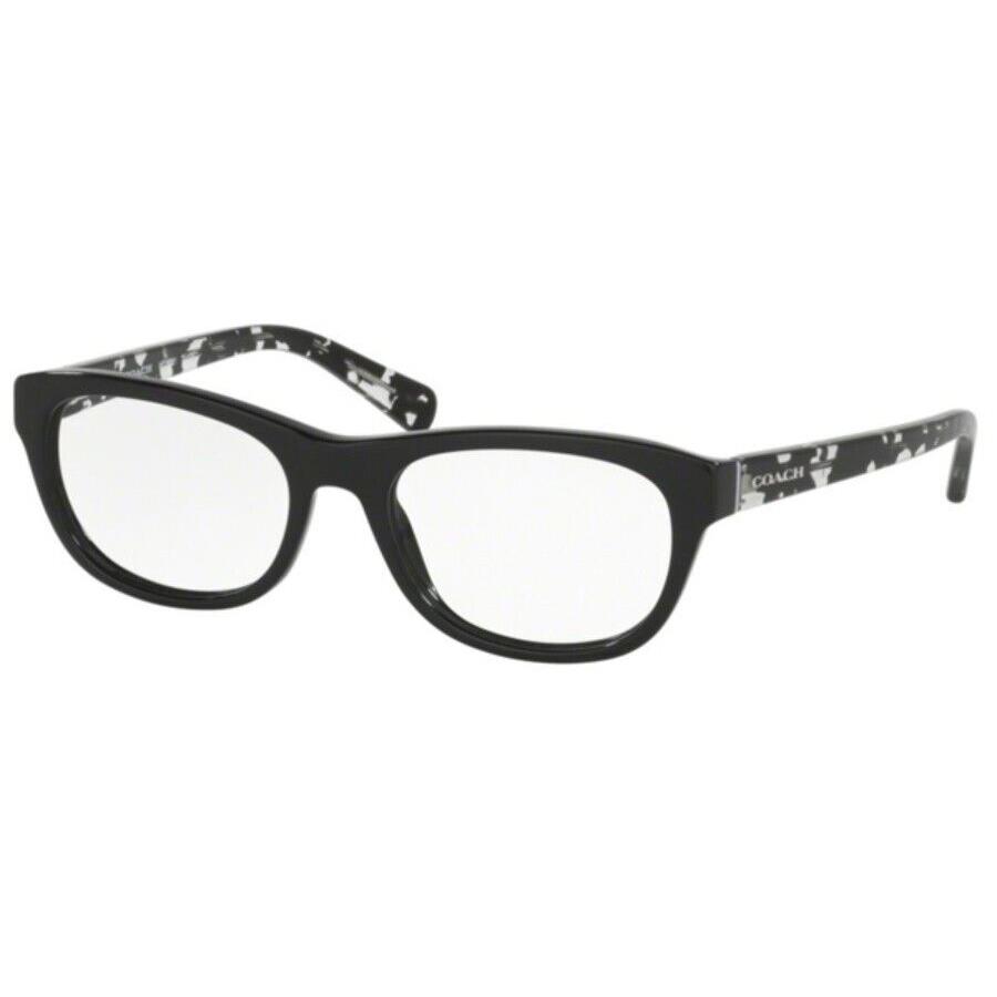 Coach Eyeglasses Optical Rx HC6081F 5348 53mm Black / Black Crystal Mosaic