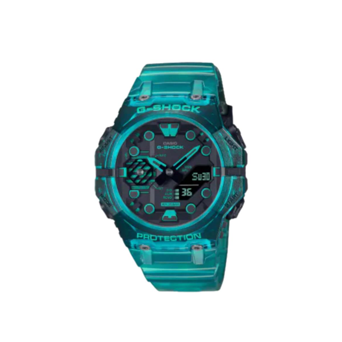 Casio G-shock GAB001 Analog-digital Resin Turquoise Bluetooth Watch GAB001G-2A - Blue, Turquoise