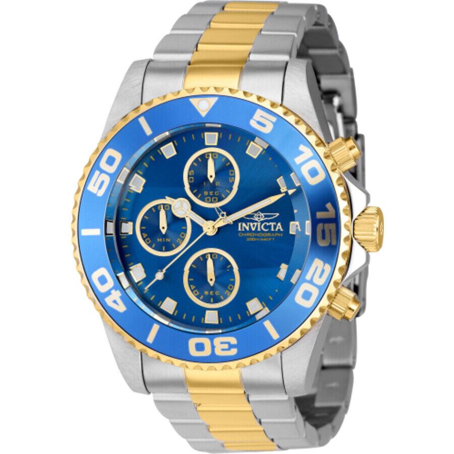 Invicta Pro Diver Chronograph Quartz Blue Dial Men`s Watch 43408