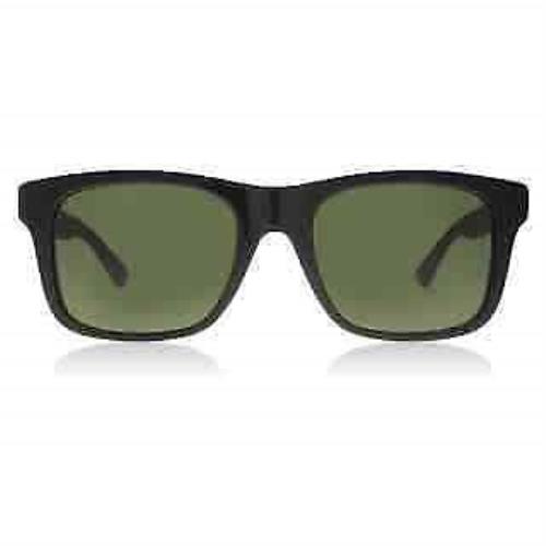 Gucci Green Square Men`s Sunglasses GG0008S 001 53 GG0008S 001 53