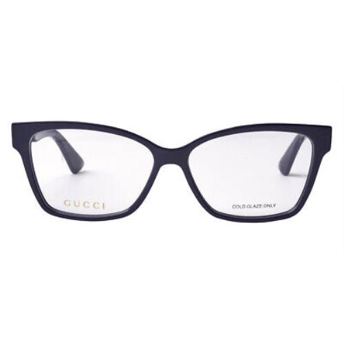 Gucci GG0634O Eyeglasses Women Blue Cat Eye 55mm