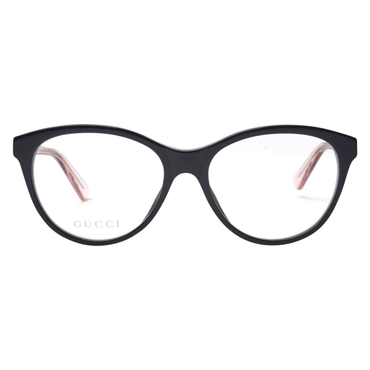 Gucci GG0486O Eyeglasses Women Black Cat Eye 54mm