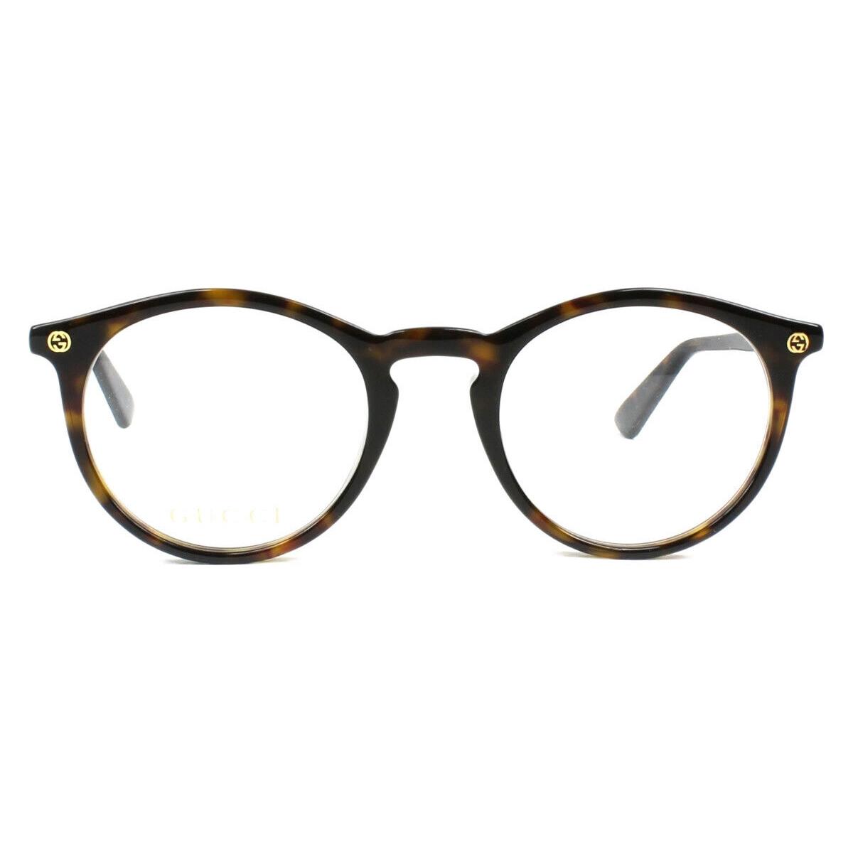 Gucci GG0121O Eyeglasses Men Havana Square 49mm