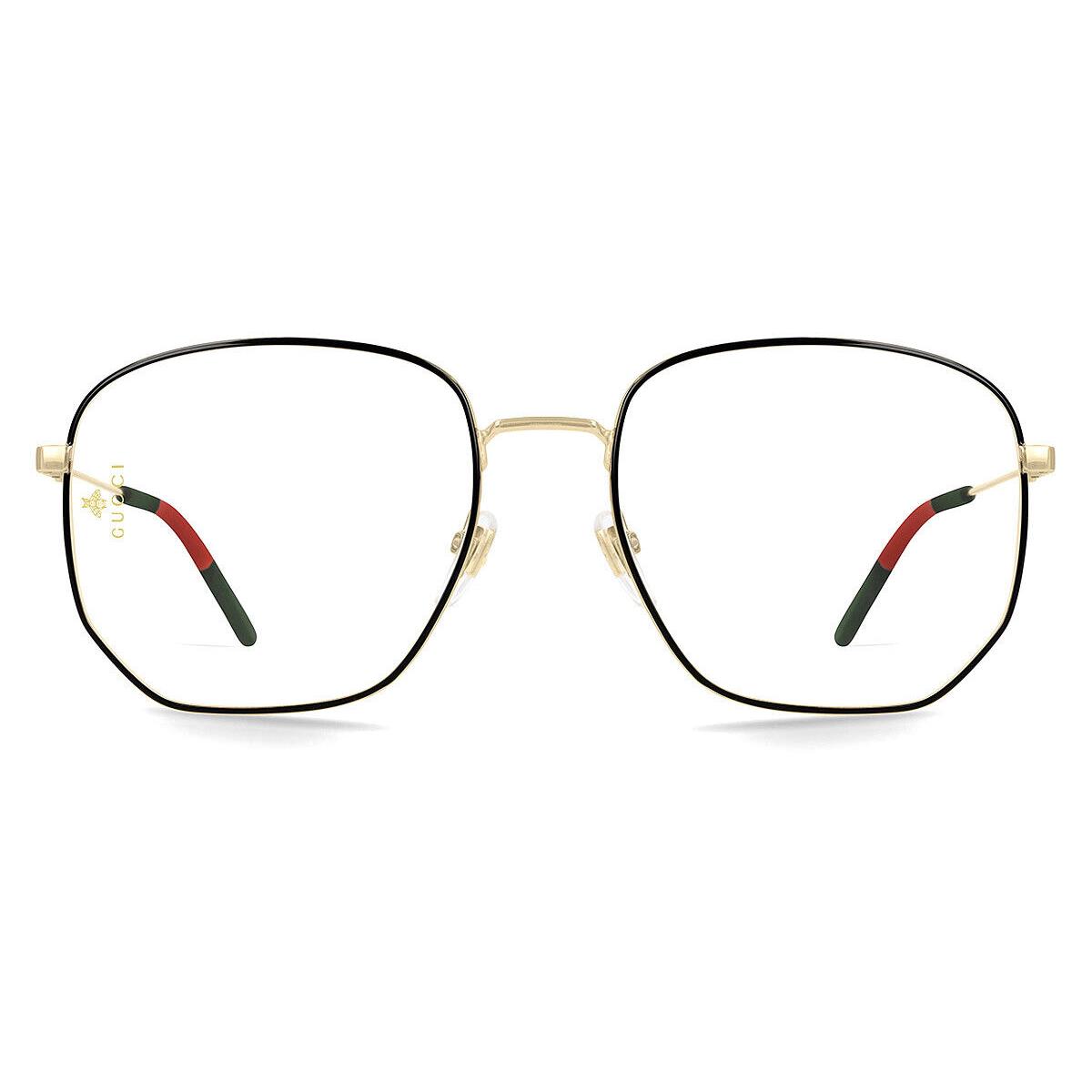 Gucci GG0396O Eyeglasses Women Gold Round 56mm