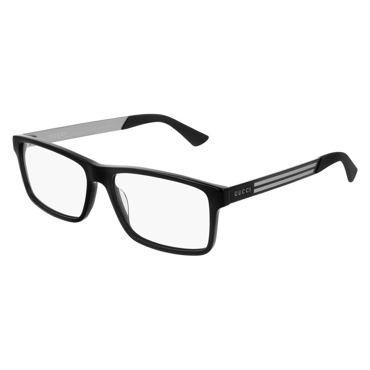 Gucci GG0692O Eyeglasses Men Black Rectangle 57mm