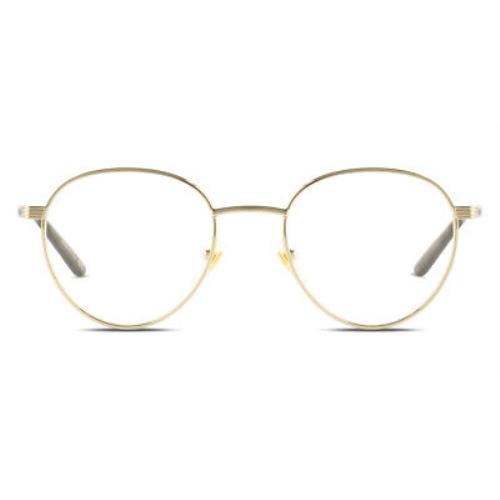 Gucci GG0942O Eyeglasses Men Gold Black Round 51mm
