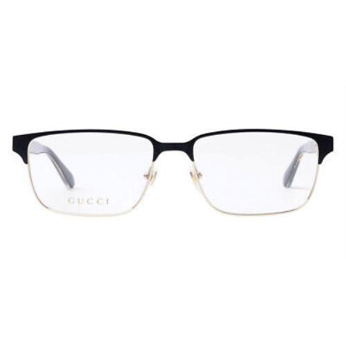 Gucci GG0383O Eyeglasses Men Black Rectangle 58mm